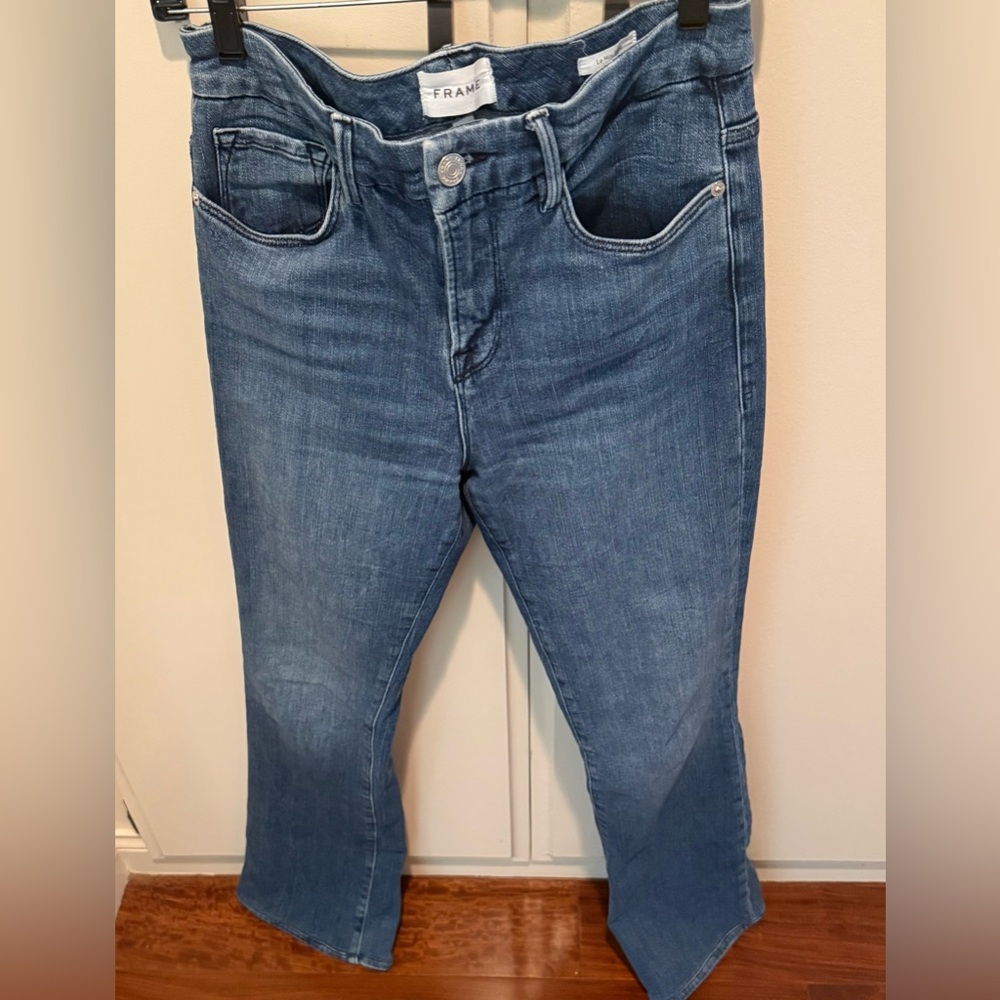 Frame Denim Women's Classic Straight Leg Jeans in Blue